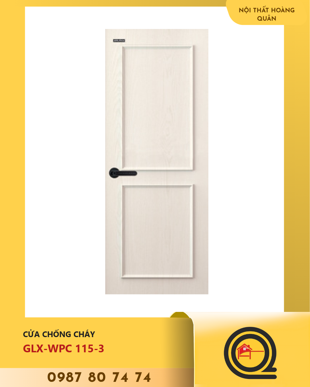 Cửa Nhựa Gỗ WPC GLX-WPC 115-3
